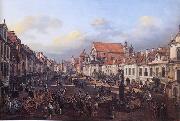 View of Cracow Suburb leading to the Castle Square, Bernardo Bellotto